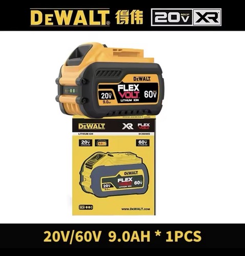 20v 60v 0ah flexvolt - 20v/60v, 9.0ah
