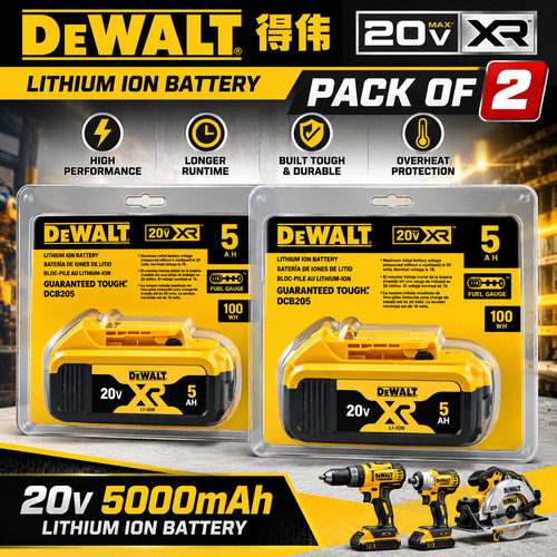 Pcs dewalt 5ah battery - pcs-dewalt,