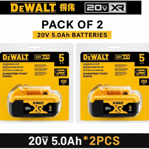 Pcs dewalt 5ah battery - 2, pcs-dewalt