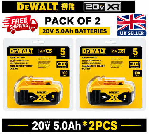Pcs dewalt 5ah battery - 2, pcs-dewalt