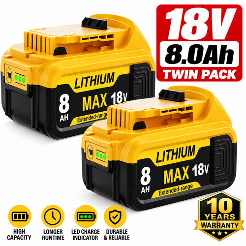 18v 0ah ion batteries - 8.0ah,